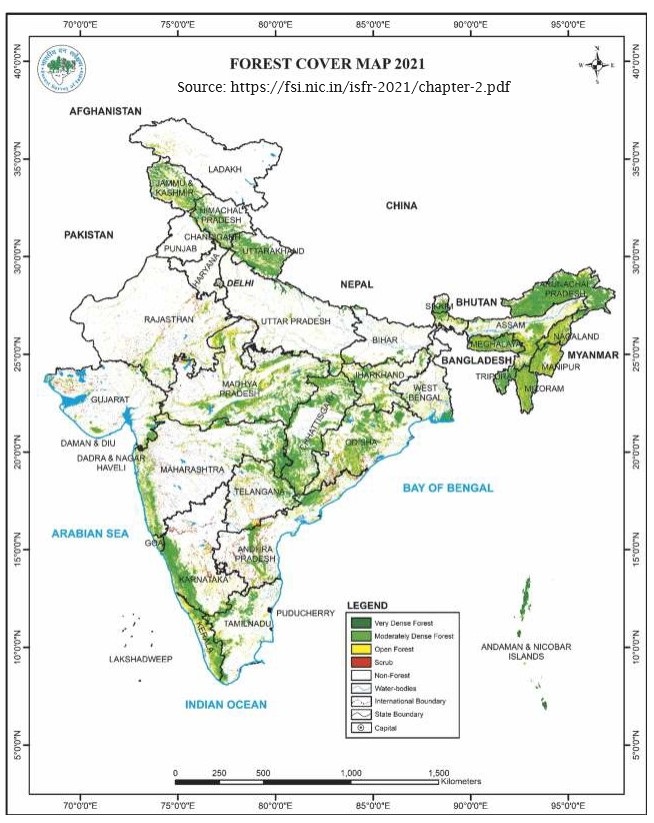 India’s Forest Cover 2011/2021- An Overview